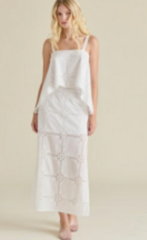 Steve Madden | Monique Skirt in Eyelet Antique