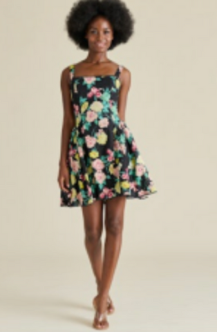 Steve Madden | Olympia Dress in Black Ditsy Floral