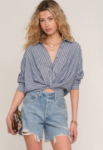 Heartloom | Rene Shirt in Indigo