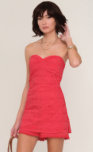 Heartloom | Briony Romper in Scarlet