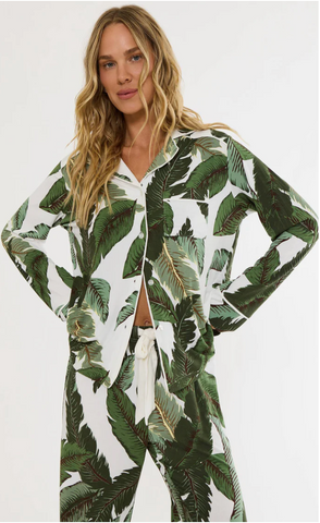 Beach Riot | Livy Top/Connie Pant Set Banana Palms
