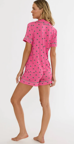 Beach Riot | Milena PJ Set Flamingo Fronds