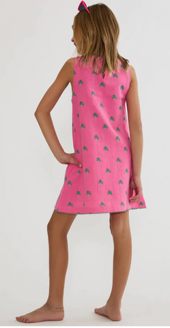 Beach Riot | Little Caprina Dress Flamingo Fronds