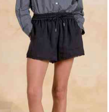Elan | Drawstring Shorts in Navy