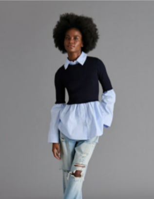 Steve Madden | Lenny Knit Top in Midnight