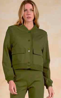 Elan | Bomber Jacket in Olive
