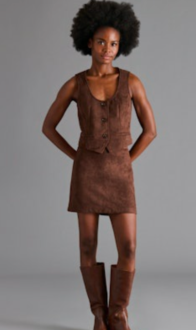 Steve Madden | Fontana Vest in Dark Chocolate