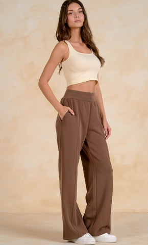 Elan | Light Brown Lined Pants
