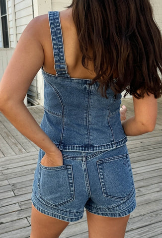 Show Me Your Mumu | Miami Hot Shorts in Waterfall Blue