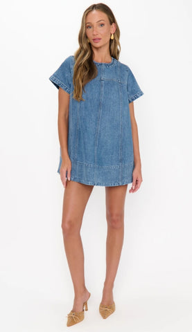 Show Me Your Mumu | Claremont Dress in Stream Indigo