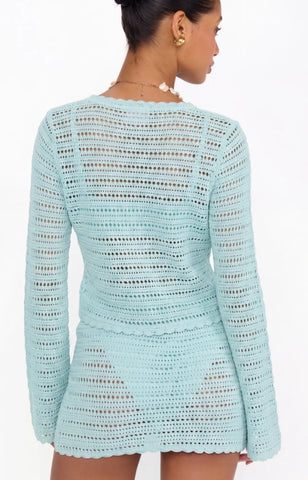 Show Me Your Mumu | Offshore Skirt in Jelly Mint Crochet
