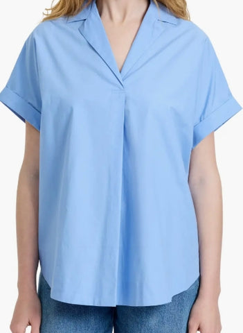 FC | Cotton Poplin Popover Top