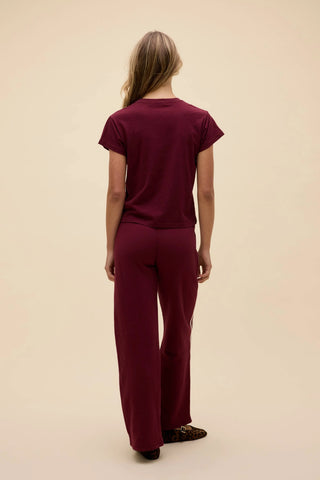 Daydreamer | Solid Solo Tee in Burgundy