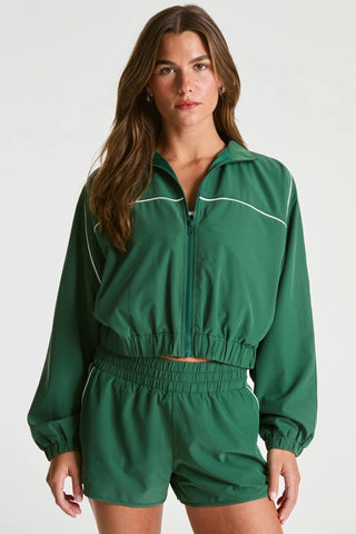 Tennis Windbreaker in Turf/White