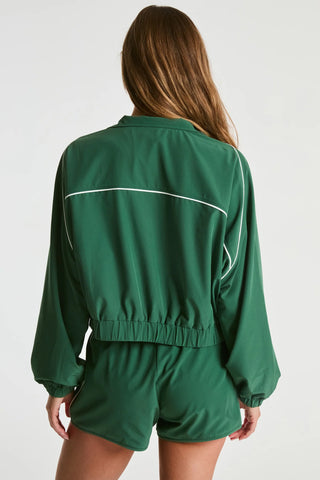 Tennis Windbreaker in Turf/White