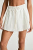 Ace Drawstring Skort in White