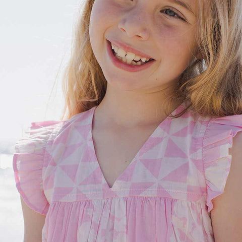 pink chicken courtney dress Girls Courtney Dress