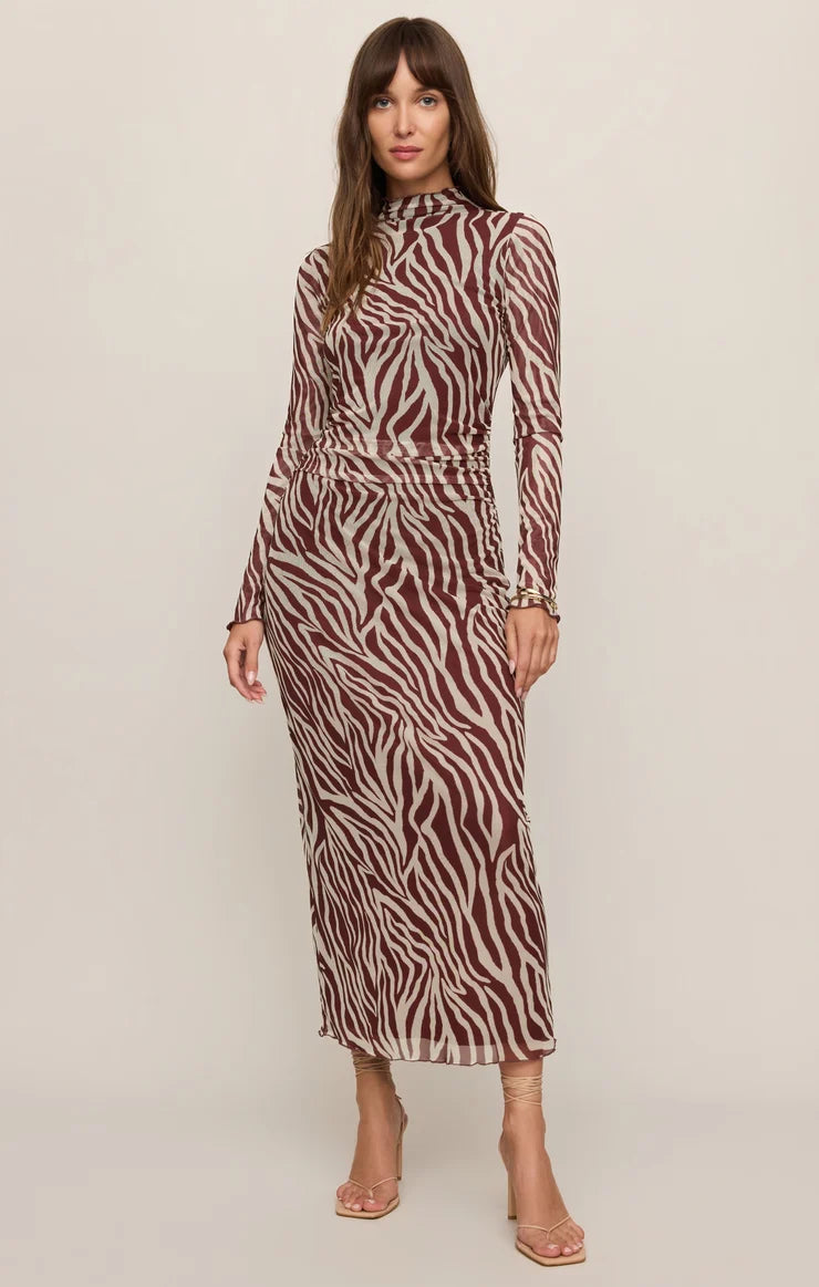 Z Supply | Sevilla Zebra Mesh Midi Dress