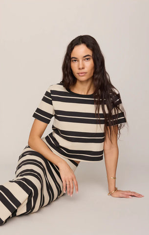 Z-Supply | Gail Striped Jersey Midi Skirt