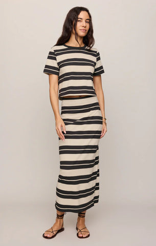 Z-Supply | Gail Striped Jersey Midi Skirt