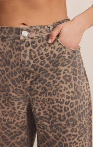 Z-Supply | Marli Denim Leopard Pant