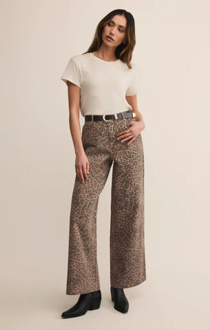 Z-Supply | Marli Denim Leopard Pant