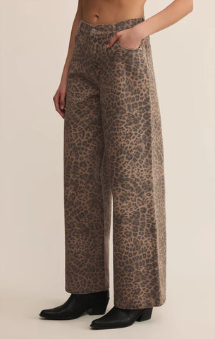 Z-Supply | Marli Denim Leopard Pant