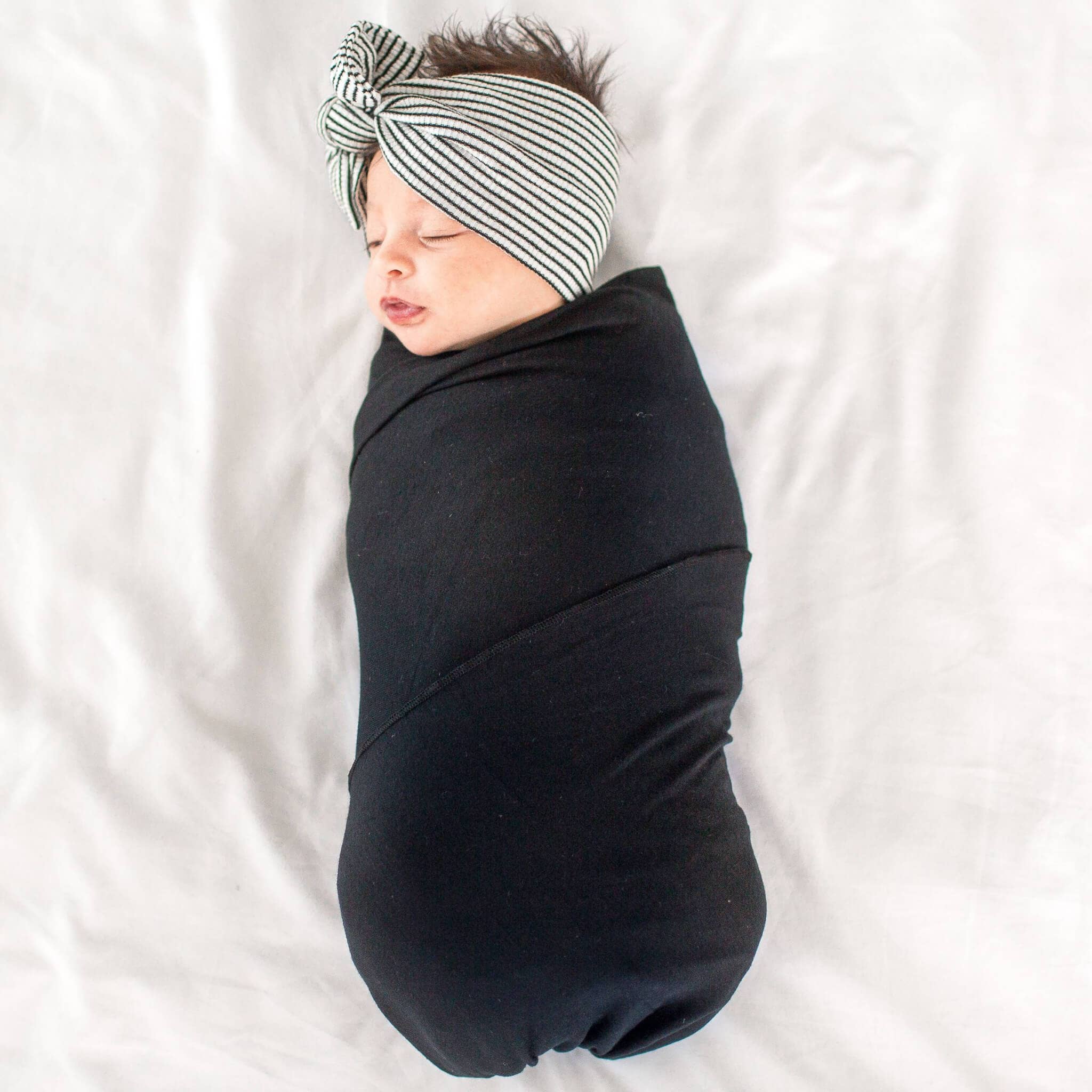 Knit Swaddle Blanket - Midnight