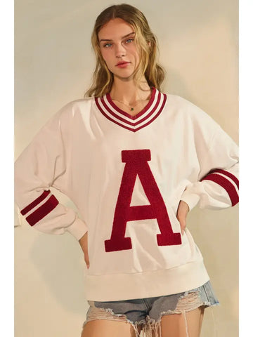Arkansas Varsity- Inspired Pullover