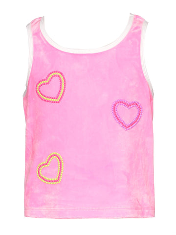 Hannah Banana | Velour Tank with Heart Detail