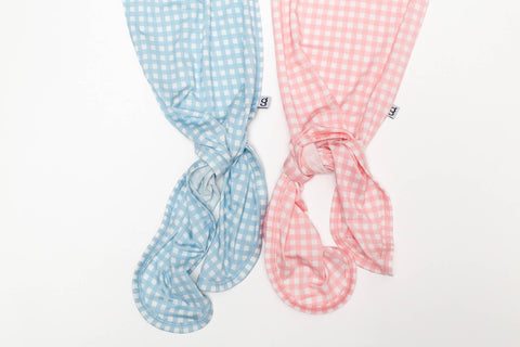Pink Gingham (Spring/Easter) Knotted Infant Gown