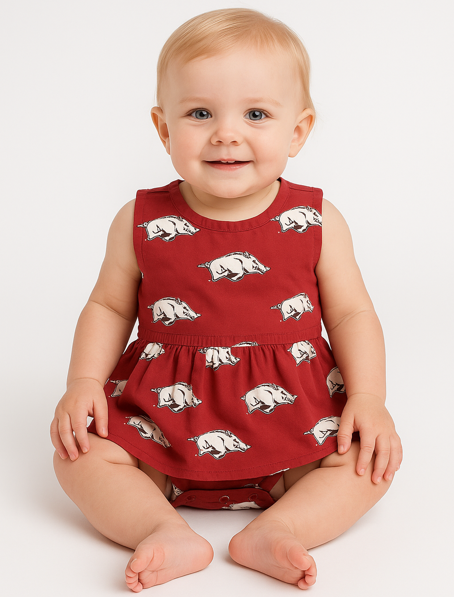 Arkansas Poplin Onesie Dress