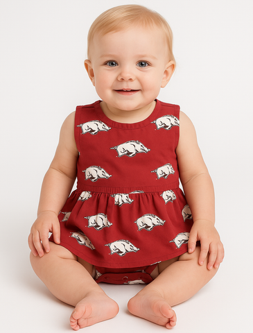 Arkansas Poplin Onesie Dress