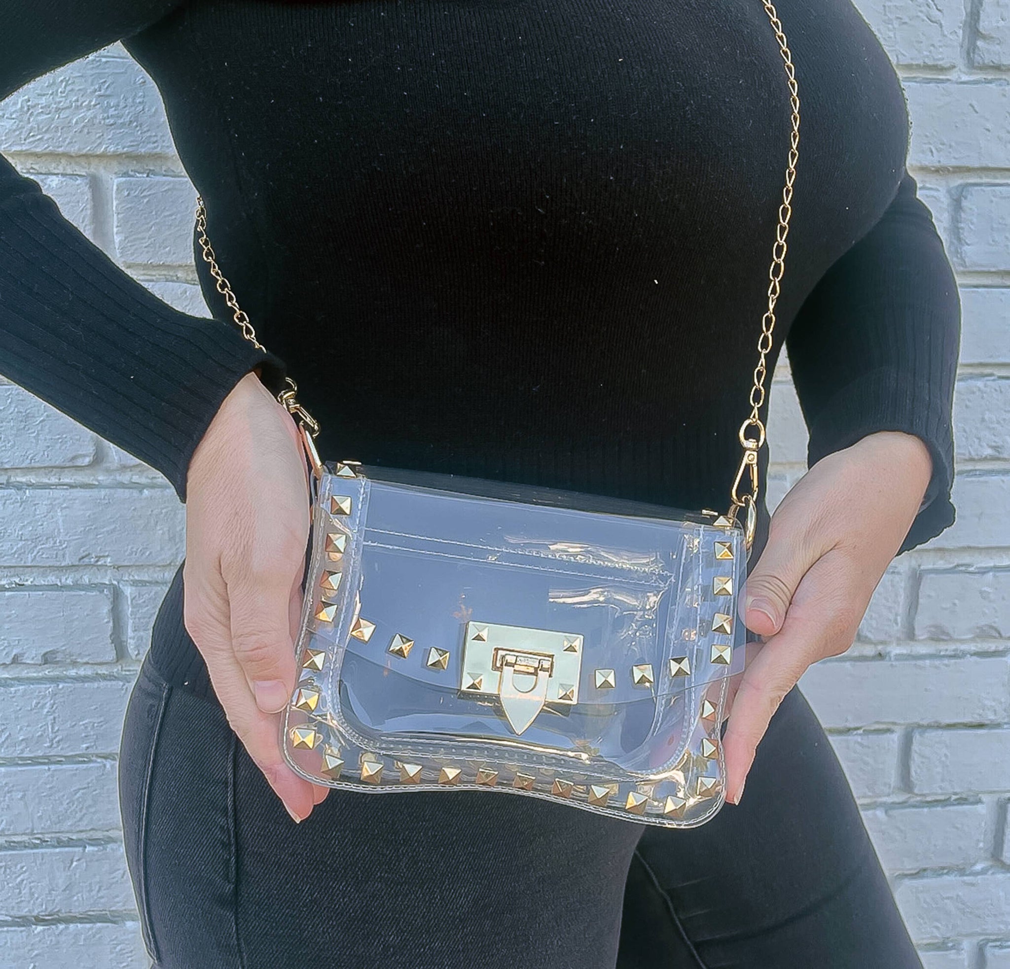 Clear Stadium Bag, Clear Approved Bag, Studded Bag