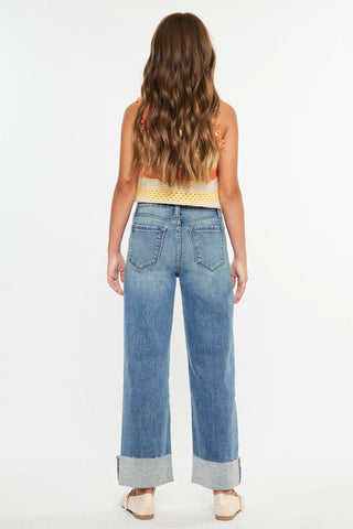 Kancan | Youth High Rise Crop Wide Leg