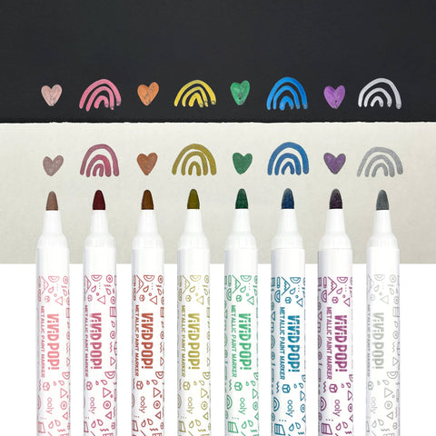 Water-Based Paint Markers in Metallic
