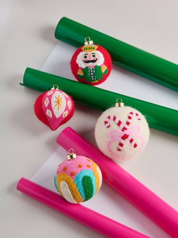 CANDY CANE ASST/4 ORNAMENTS,MULTI