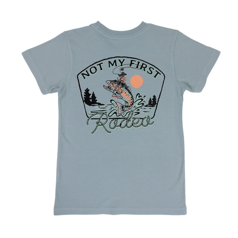 Not My First Rodeo Fishing Tee - Retro Trout Western Shirt