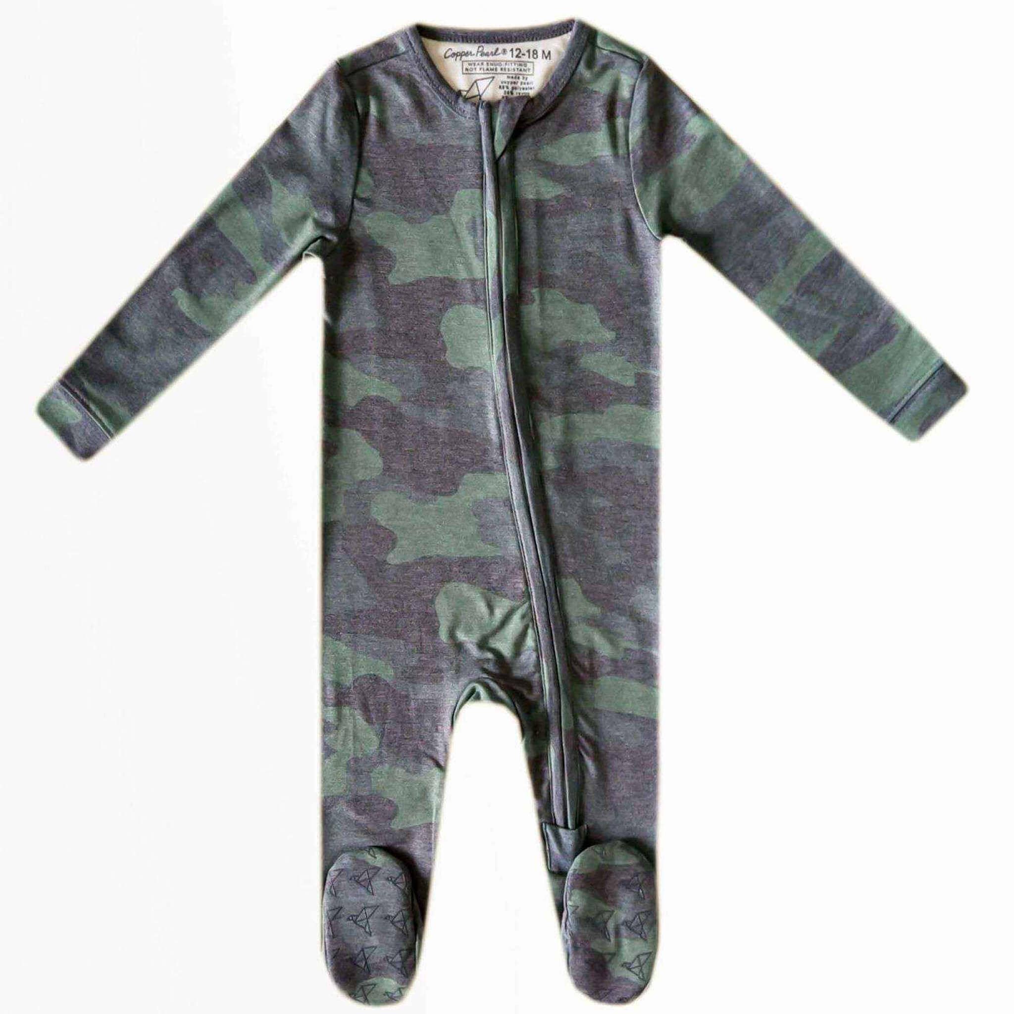 Copper Pearl | Zip-Up Footie Pajama