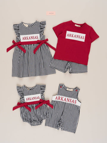Arkansas Smocked Gingham Dress