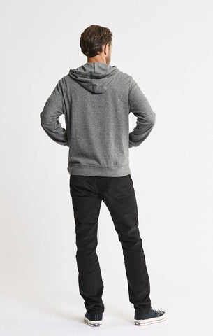Knit Flannel Pullover Hoodie