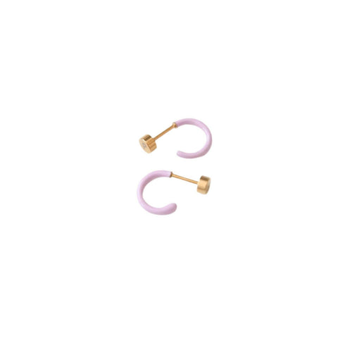 Huggie Stud Earrings - Hypoallergenic, Flat Back, Girl Gift