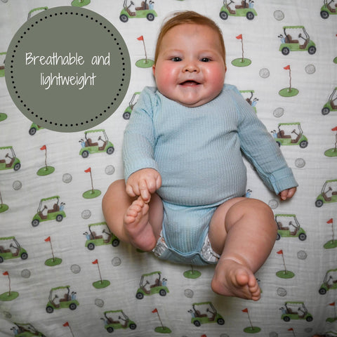 *Golf A Round Baby Swaddle Blanket