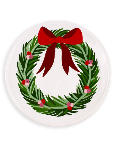 RS | Clara Wreath Round Platter