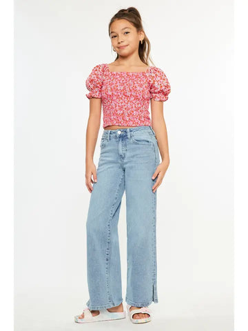 Kancan | Youth High Rise Light Wide Leg
