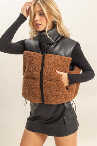 Sherpa Puffer Vest