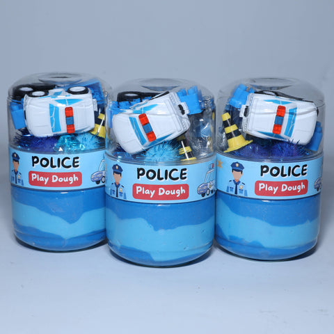 Police Play Dough Jar