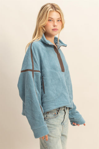Fleece Half Zip Pullover