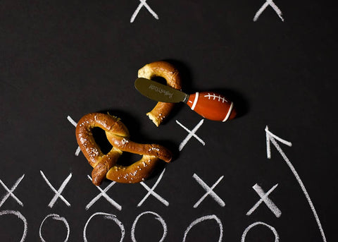 Football Embellishment Appetizer Spreader