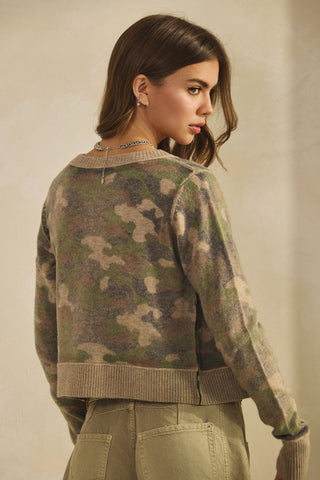 Camo Out Stiches Cardigan